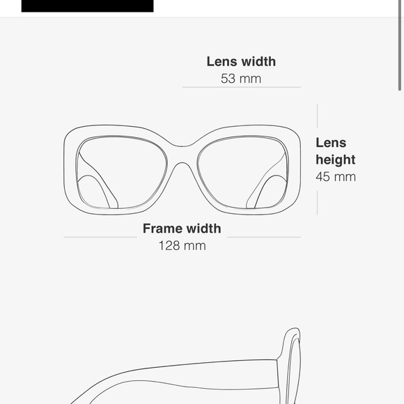 CHANEL rectangle Oversized Sunglasses With CC Chanel Logo And Gold Details - Picture 7 of 7